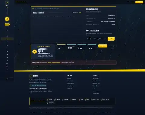 H-TPL27 member dashboard preview
